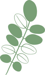 simplicity floral freehand drawing flat design.