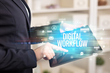 Close-up of a tablet searching modern technology concept