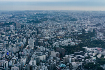 Naklejka na ściany i meble 神奈川県横浜市みなとみらいの都市風景