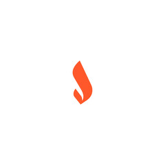letter V flame logo