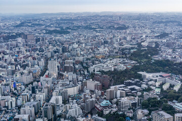 神奈川県横浜市みなとみらいの都市風景