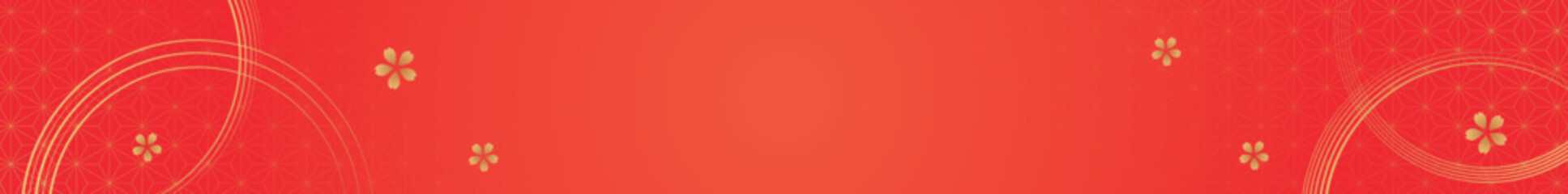 水引と麻の葉文様のシンプル和柄背景