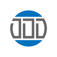 DDD letter logo design on white background. DDD creative initials circle logo concept. DDD letter design.