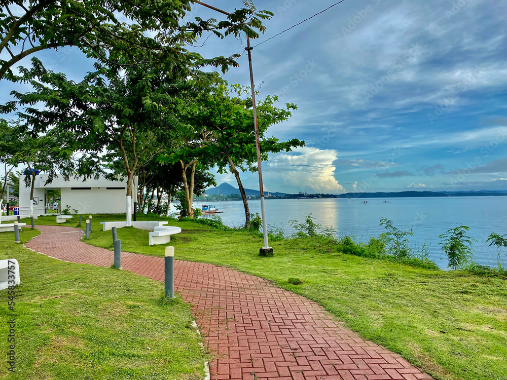 Wall mural sea view nature sea ocean blue sky summer tropical philippines