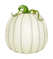 Watercolor pumpkin autumn harvest food clipart