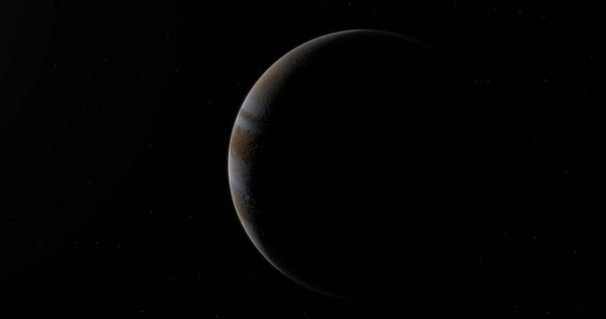 Rotating planet mars in dark and solar syste