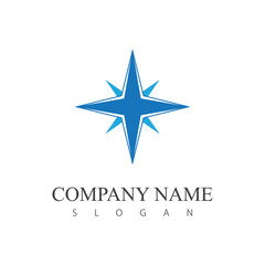 Compass Logo Template vector icon illustration design