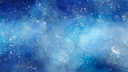 宇宙、星空、キラキラのイラスト、背景