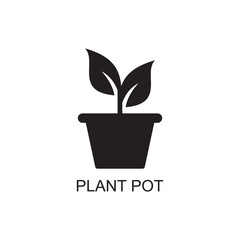plant pot icon , garden icon