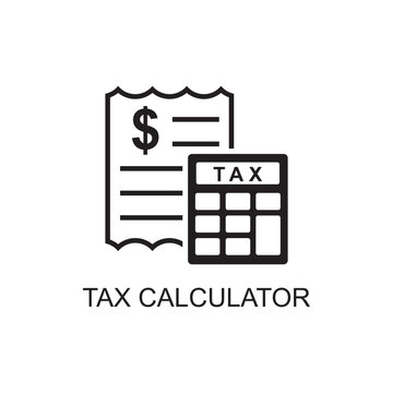 Tax Calculator Icon , Business Icon