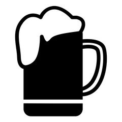 Beer glyph icon