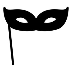 party mask glyph icon
