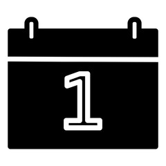 calendar glyph icon