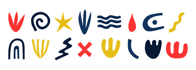 Abstract shape geometric design element