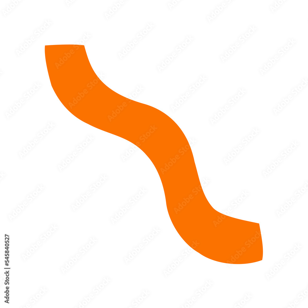 Poster Abstract shape illustration in naive art for design element