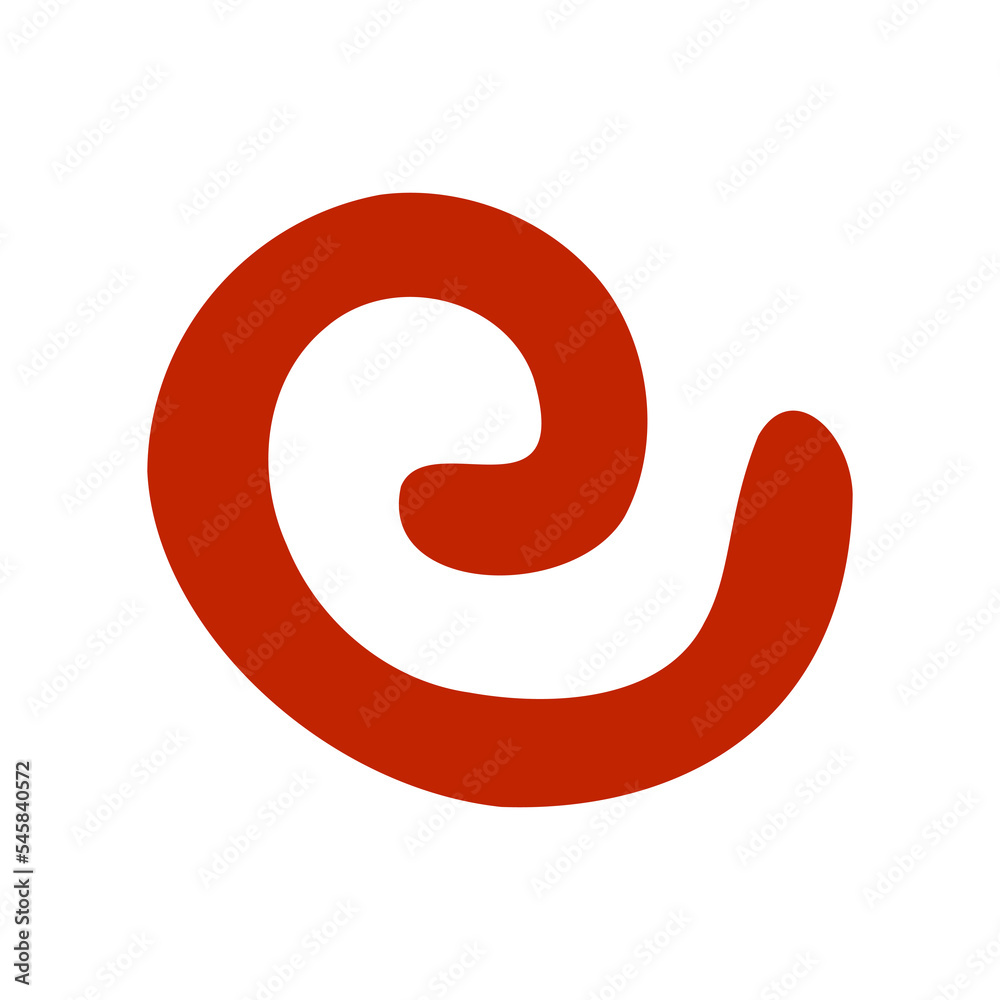 Poster Abstract shape illustration in naive art for design element