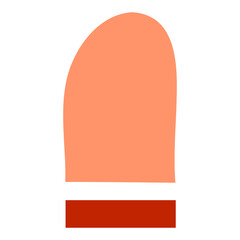 Abstract shape illustration in naive art for design element