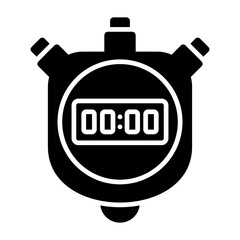 Stopwatch Glyph Icon