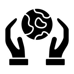 Save The World Glyph Icon
