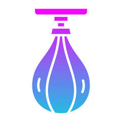 Boxing Bag Glyph Gradient Icon