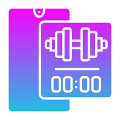 Application Glyph Gradient Icon