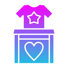 Clothes Donation Glyph Gradient Icon