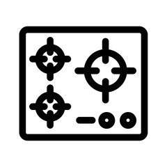 Fototapeta premium appliances stove kitchen gas cooking appliance icon