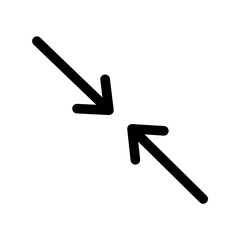 Arrow Compress Direction Minimize Navigation Icon