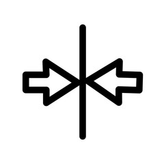 Fototapeta premium Arrow Compress Zip Icon