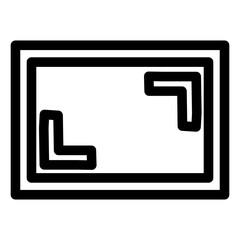 Aspect Display Monitor Ration Screen Icon