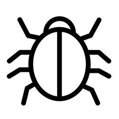 Bacteria Bug Insect Protection Security Virus Icon