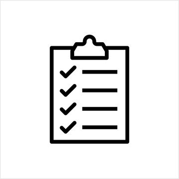 Checklist Icon, Job Aid, Checking List