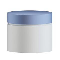 White Cosmetics Container 3d