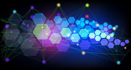 abstract sense of science and technology graphic design