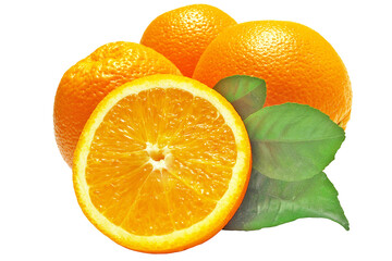Orange fruit isolated
