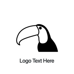 bird logo vector black and white style