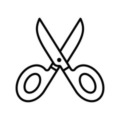 Fototapeta premium scissor icon vector design template in white background