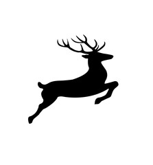 Fototapeta na wymiar silhouette of reindeer