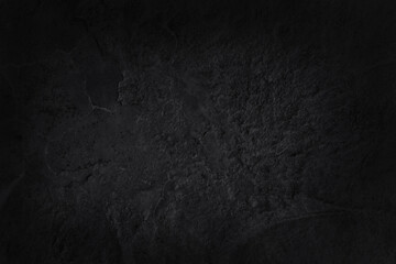 Naklejka premium Dark gray black slate stone wall texture background in natural pattern for decorative interior and exterior.