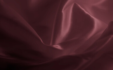Fototapeta na wymiar Rose pink gradient wallpaper shiny silk satin fabric texture background.
