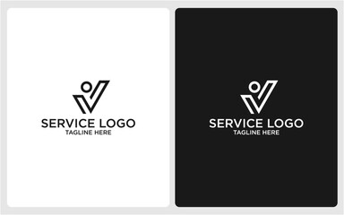 SERVICE LOGO DESIGN MINIMALIST SIMPLE
