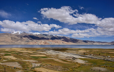 Beautiful Tso Moriri Lake, the gem of Ladakh, India