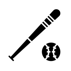 Baseball stick and ball