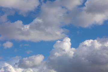 Fototapeta na wymiar majestic clouds and blue sky