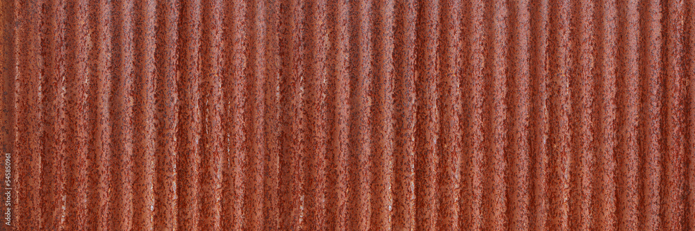 Poster horizontal rust on iron and steel for pattern and background.