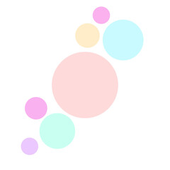 Elements abstract retro style 80s-90s circular pattern