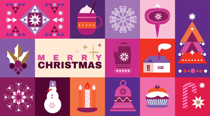 Happy Chinese New Year 2023 , Year of the Rabbit   Chinese hieroglyph  translation: "Happy New Year,  Rabbit"  Concept holiday greeting card, banner, poster, Vector flat illustration © mistletoe