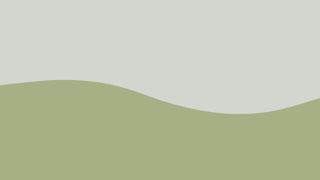 シンプルな２色の波アニメーション　淡く薄い緑色・抹茶ラテ+淡く薄い灰色