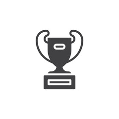 Champion cup vector icon