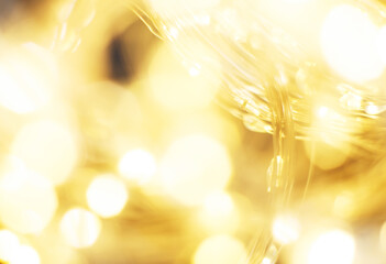 christmas beautifull shiny gold background. sparkle festive blurred bokeh